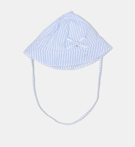 قبعة أطفال بطبعة مخطط بالكامل