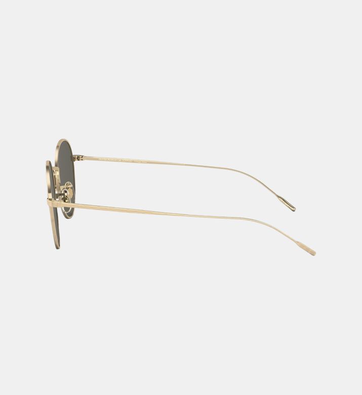 Round Frame Full-rim Metal Sunglasses 50
