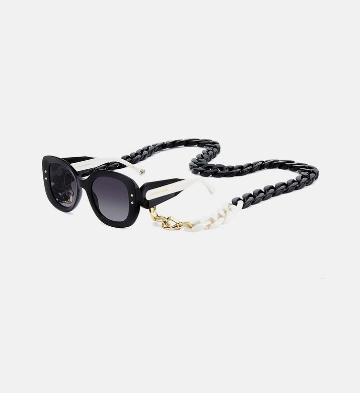 Tortoise Shell Chain Sunglasses 53