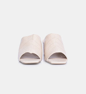 Crocodile Leather Mules