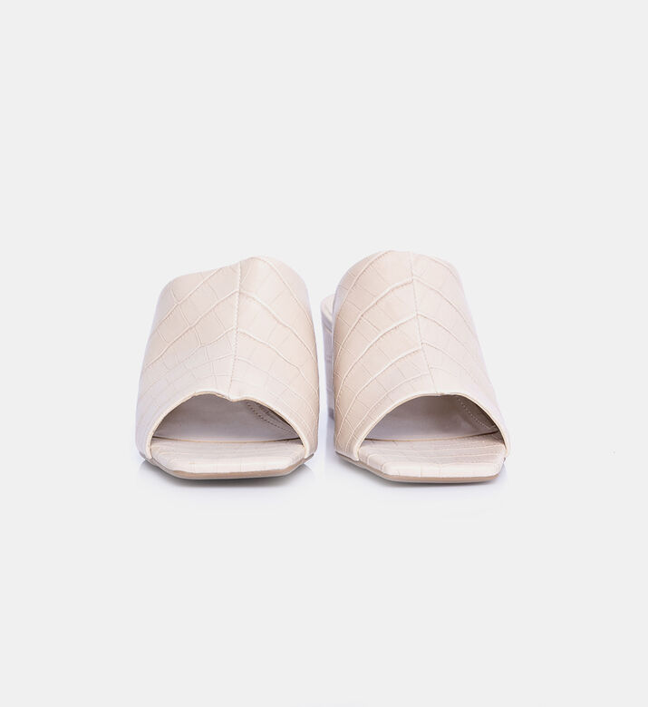 Crocodile Leather Mules Crocodile Leather Mules