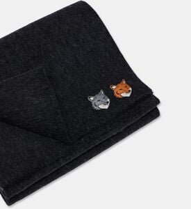 Maison Kitsune Scarf Head, Anthracite, Packshot View