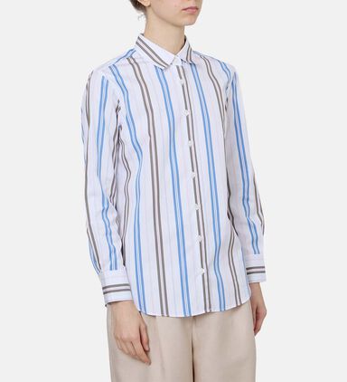 Vertical Striped Button -down Shirt