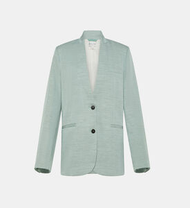 Lomg-sleeve Shawl Collar Blazer