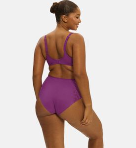 Floral French Lace Plunging Half Cup Bra