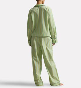 Polo by Ralph Lauren Contrast-piped Long-sleeve Pajama Set, Model View