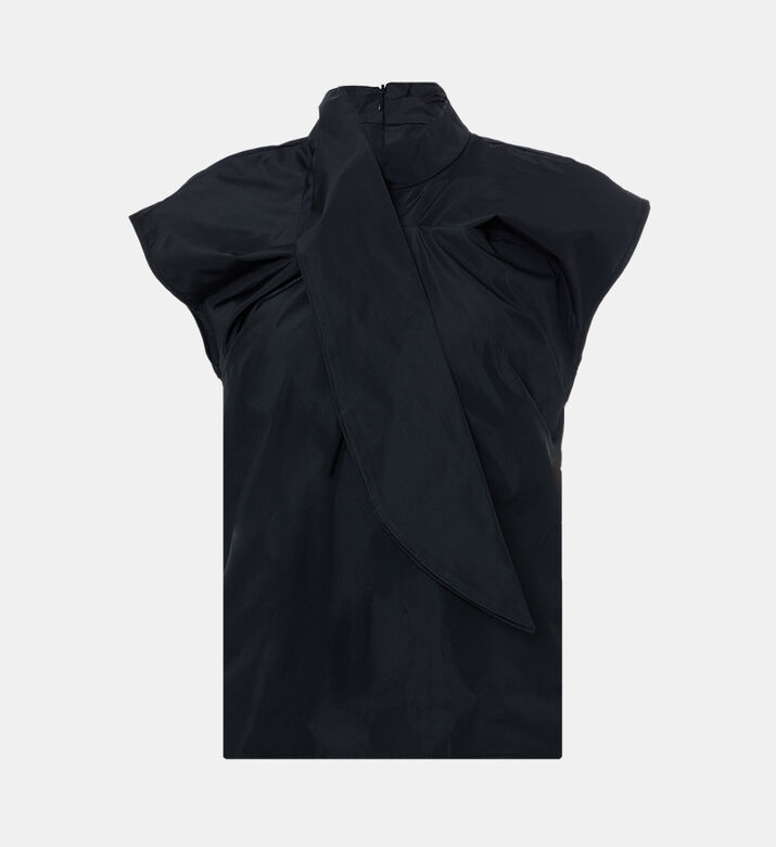 Knot-detail Short-sleeve Top