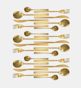 The Fuse Hammered 24-piece Cutlery Set The Fuse Hammered 24-piece Cutlery Set