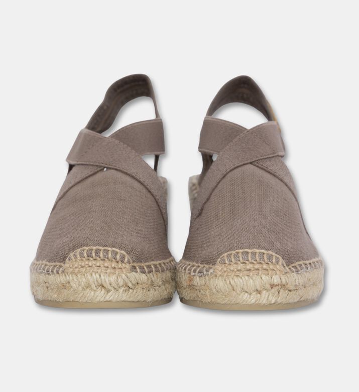 Toni Pons Ter Linen Mid-wedge Espadrille, Taupe, Eu-35, Packshot View