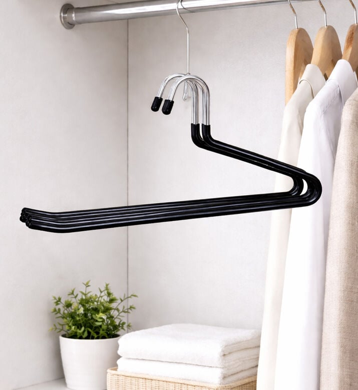 Home Deco and More Metal 3-piece Trousers Hangers Set, Packshot View