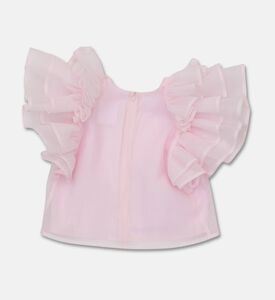 Poca and Poca Oversized Mesh Ruffled Top, Packshot View