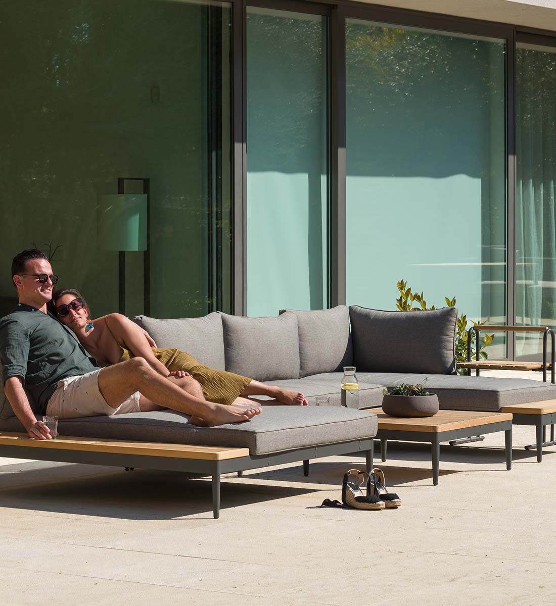 Outdoor shop lounge sofa