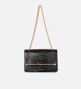 Strathberry Croc-embossed Leather Shoulder Bag, Packshot View