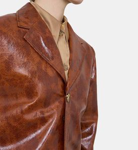 جاكيت سامانثا بجلد صناعي