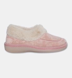 Salvi Faux-fur Trim Velvet-like Loafers, Light-pink, Eu-41, Packshot View