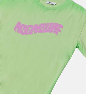 Airbrushed Cotton Jersey Dress