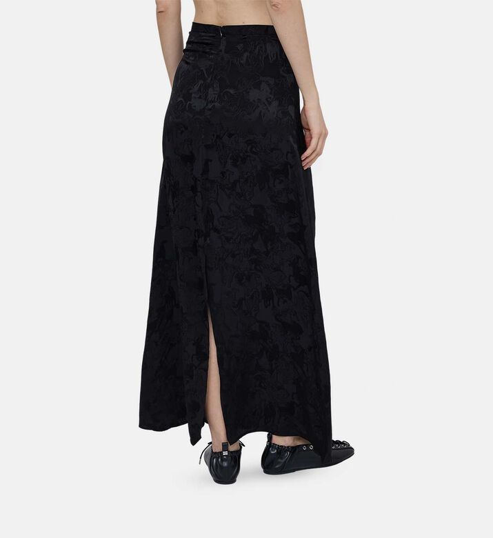 تنورة جيمينو بنقشة سلسلة حريرية