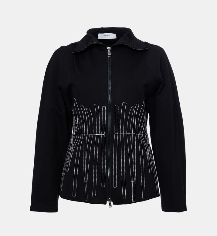 Embroidered Long-sleeve Jacket