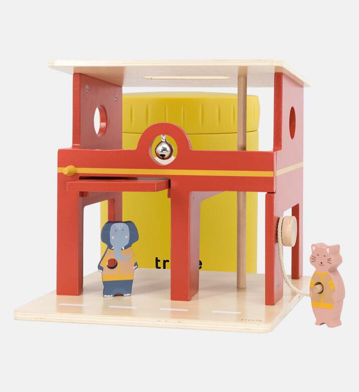 Wooden Animal Fire Station
