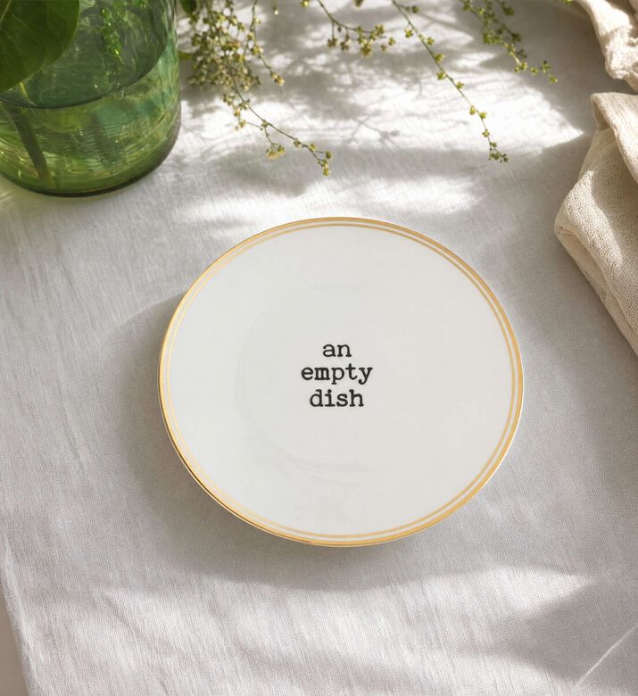 Bitossi An Empty Dish Design Porcelain Plate, Model View
