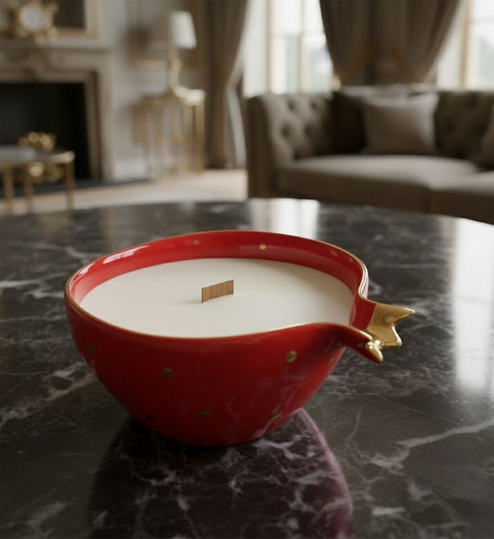 Tohfa Luxe Candle Soy, Red, 300-ml, Packshot View