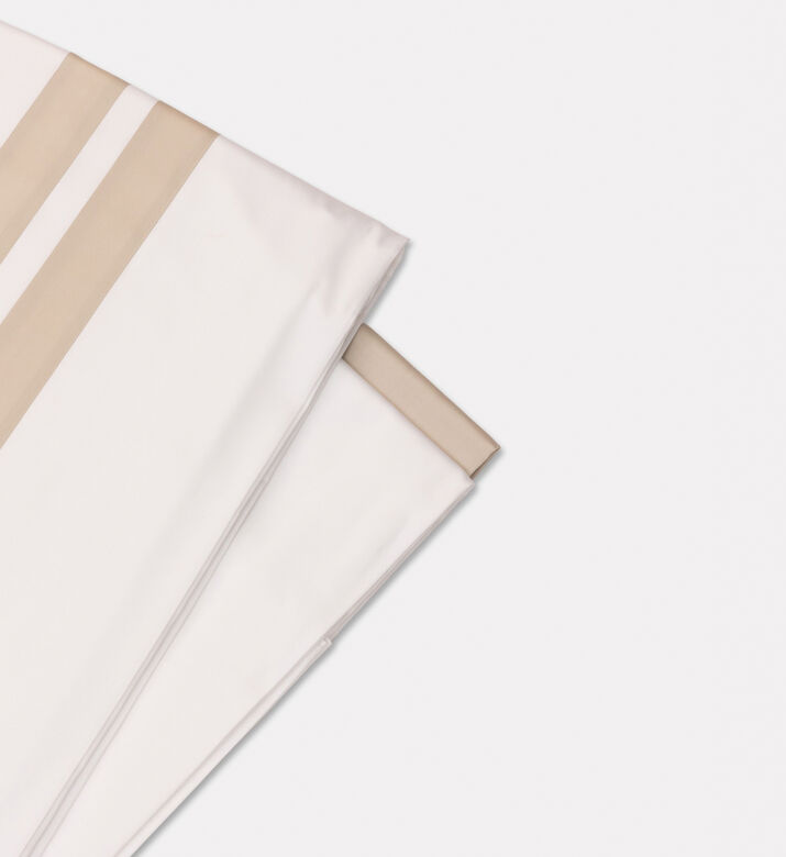 Philipp Plein Stripe Pattern Double Bed Set, White, 240x220-cm, Packshot View