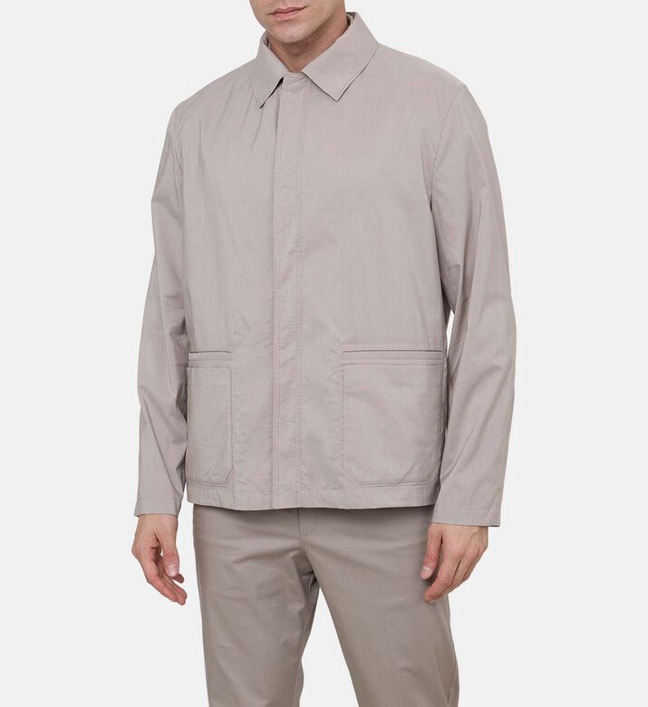 Cotton-blend Harrington Jacket
