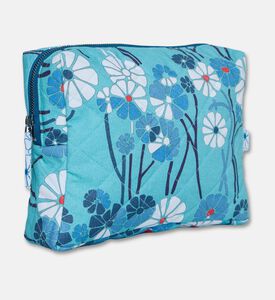 Karma on the Rocks Kiku Aqua Cotton Medium Pouch, Packshot View