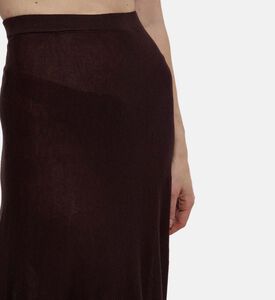 Ba and Sh Elastic Waistband Flared Skirt, Model View