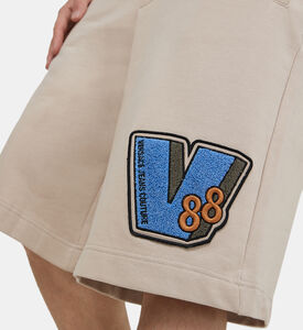 Maxi Logo Cotton Fleece Shorts