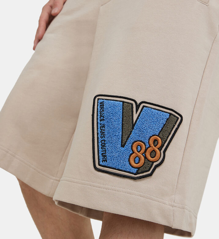 Maxi Logo Cotton Fleece Shorts