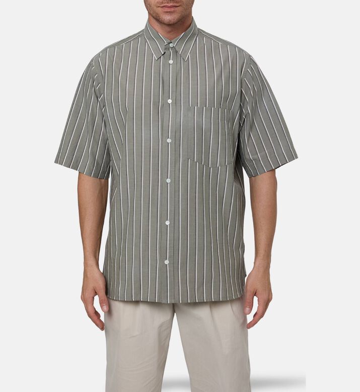 Marant Homme Striped Straight-cut Shirt, Model View