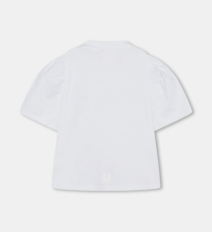 Puffy Sleeves Print Cotton T-shirt Puffy Sleeves Print Cotton T-shirt