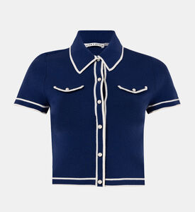Marlena Button-up Fitted Polo Marlena Button-up Fitted Polo