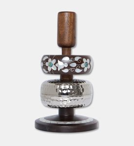 Darmisak Charm Spirit Metal Taper Candle Holder, Packshot View