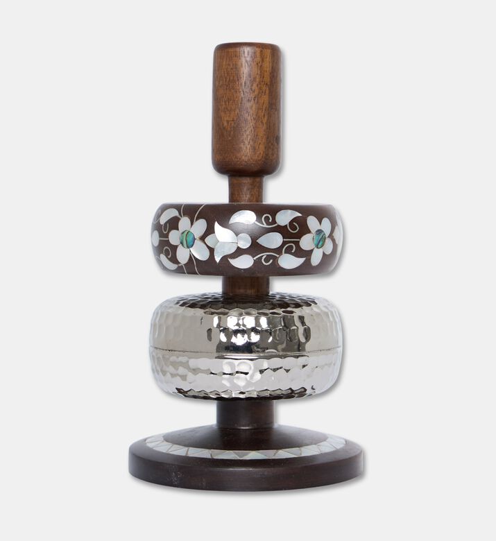 Darmisak Charm Spirit Metal Taper Candle Holder, Packshot View
