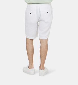 Linen High Waist Bermuda Shorts