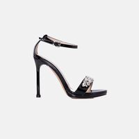 High-heeled Embellished Sandals