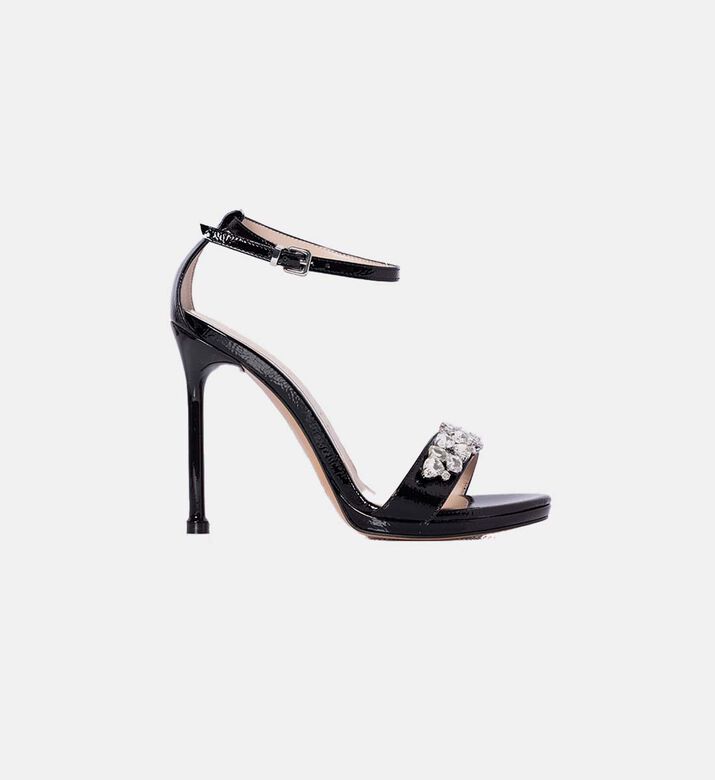 High-heeled Embellished Sandals