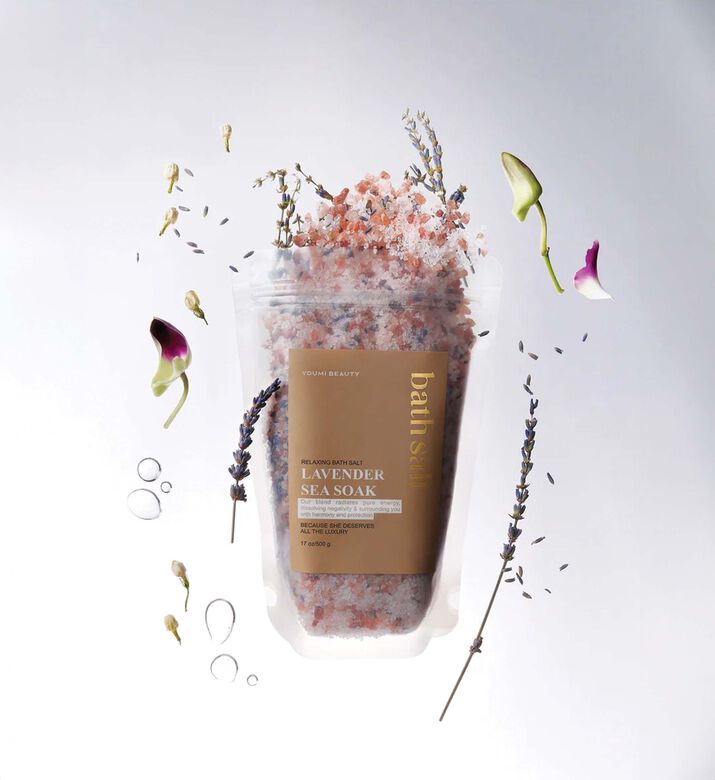 Youmi Beauty Himalayan Lavender Bath Salts, Packshot View