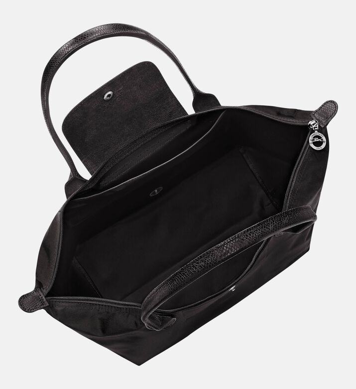 Longchamp Foldable Nylon Top-handle Tote Bag, Black, Packshot View
