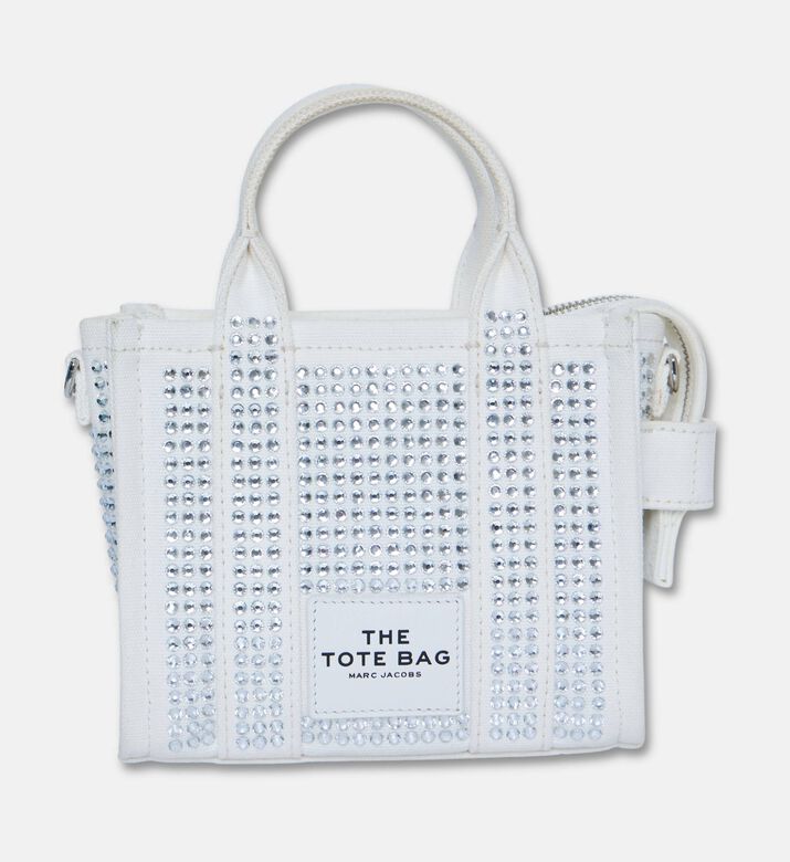 Marc Jacobs The Crystal Canvas Crossbody Tote Bag, White, Packshot View