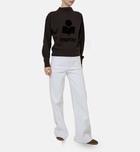 Moby Stand-up Collar Logo Sweatshirt