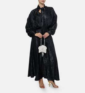 Floral Pattern V-neck Maxi Dress