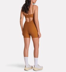 LIVE! Fit Green Jumpsuit Shorts, Model View