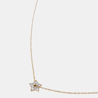 Mini Diamond Milky Way Open Star Necklace - 18k