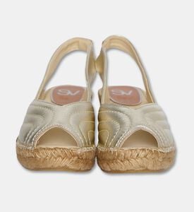 Salvi Slingback Wedge Espadrille Sandals, Gold, Eu-41, Packshot View