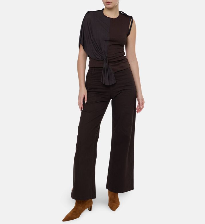 Christopher Esber Button Closure Wide-leg Pants, Model View