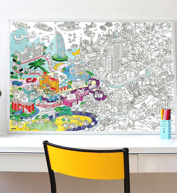 ملصق تلوين كبير دبي