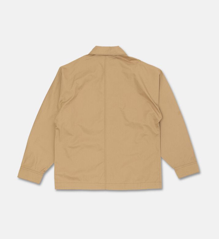Givenchy Twill Utility Leather-details Overshirt, Packshot View